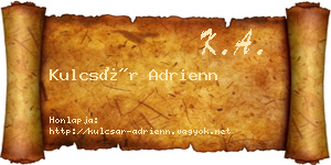 Kulcsár Adrienn névjegykártya